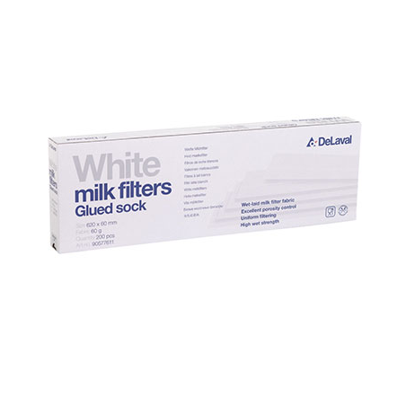 Filtre à lait 620x60mm Blanc 60 Gram/M² Coller d'origine Delaval 905776-11 *