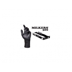 Milkers® Gants noirs poignet long 300 (50x) taille S à XXL