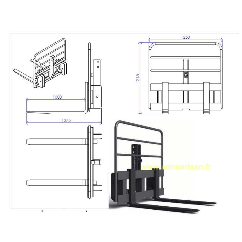 Chassis Polyvalent Equipe Avec Fourches