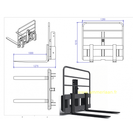 Chassis Polyvalent Equipe Avec Fourches