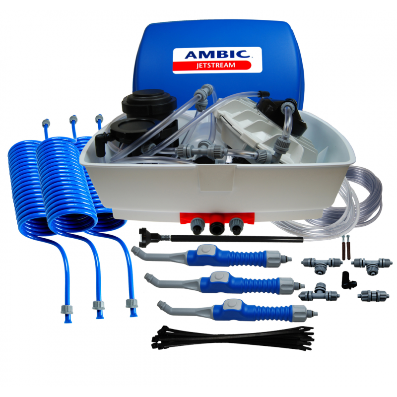 Systéme De Pulvérisation JetStream™ complet, avec 3 x AJS/2402 Pistolet à bouton