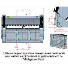 Attelage au choix (option AP Machinebouw)