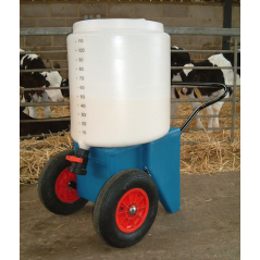 Chariot Transport de Lait 110 litres - sans mixeur - 2 roues - (rouge)