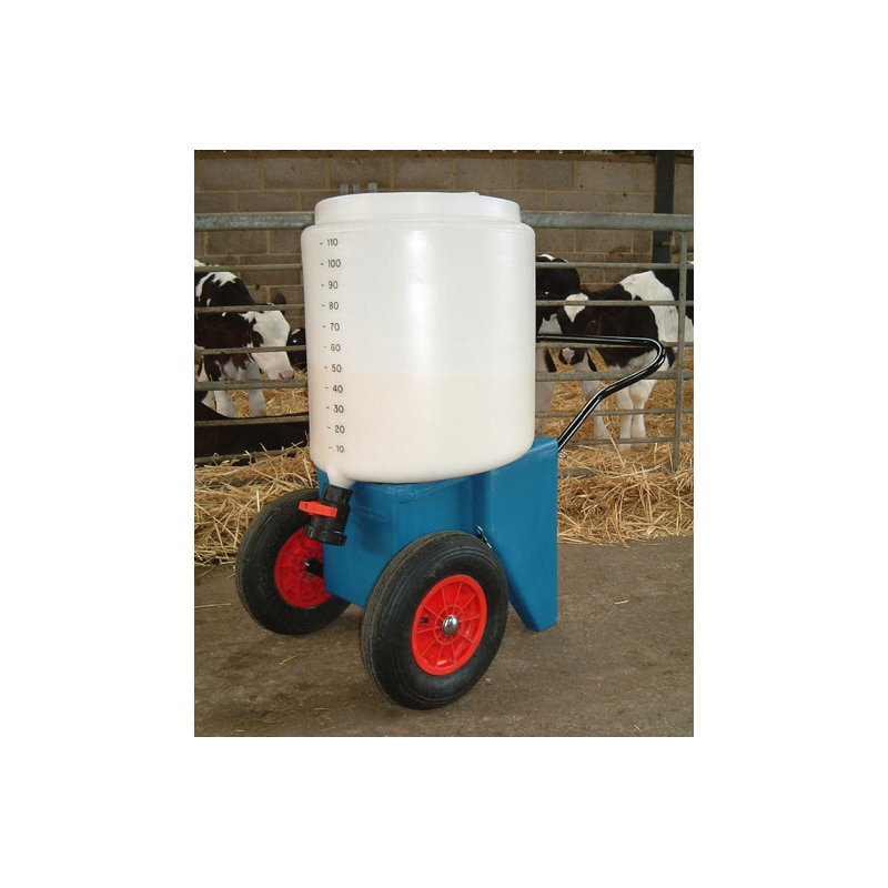 Chariot Transport de Lait 110 litres - sans mixeur - 2 roues - (rouge)