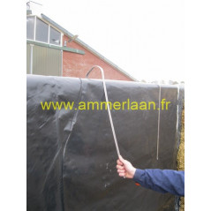 Serre Bâche Inox - Silo D'ensilage pour murs de 7-15 cm L70 cm