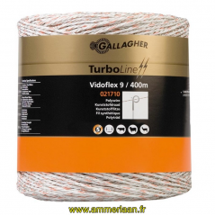 Vidoflex 9 TurboLine Plus 400m gamme Gallagher - Ref: 021710