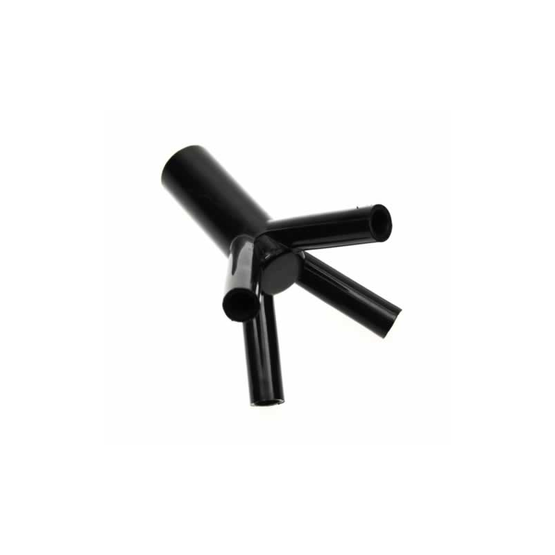 Griffe de Jetter Plastique noir percée 4 voie PVC (1x)