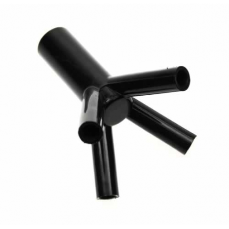 Griffe de Jetter Plastique noir percée 4 voie PVC (1x)