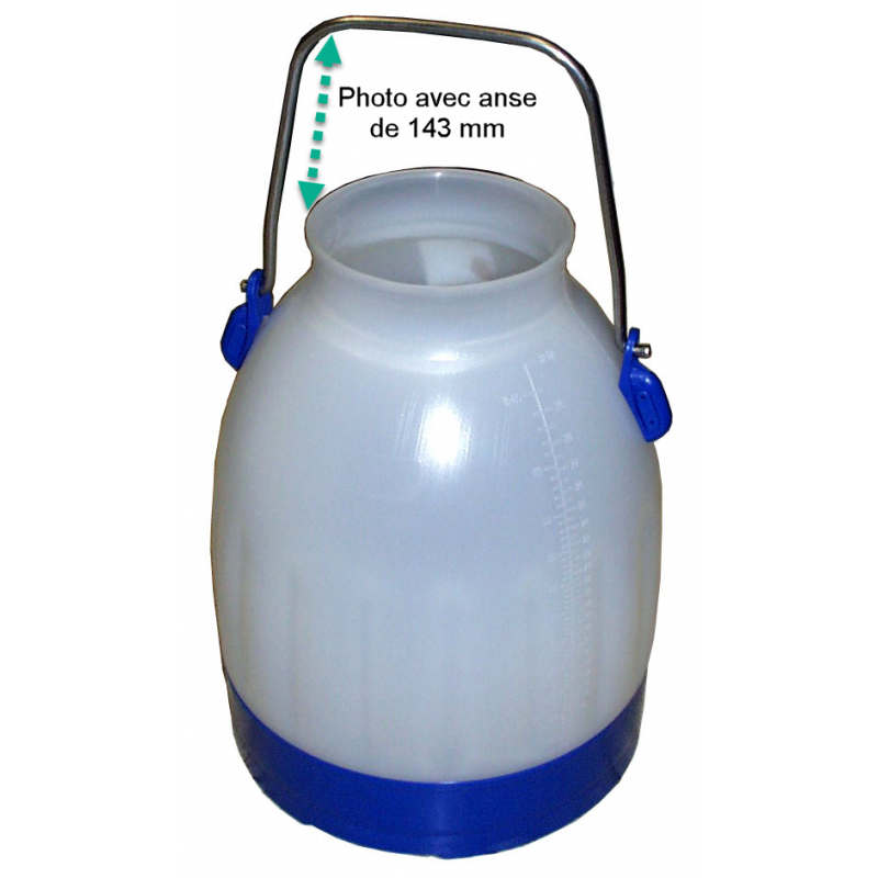 Pot de Controle 30 Litres ITP Bleu Anse de 117 mm (court)