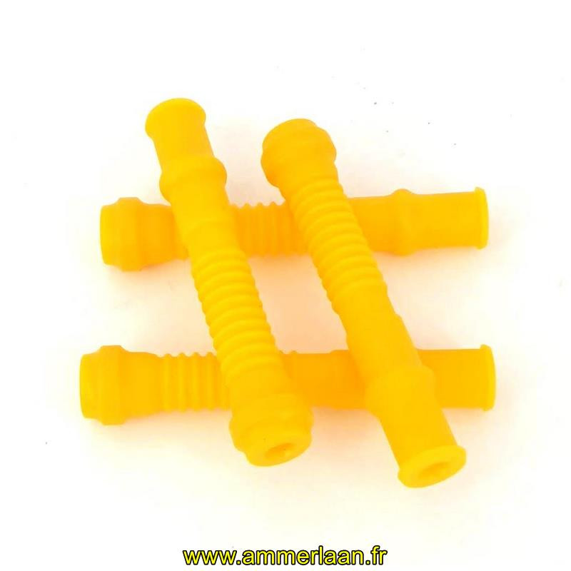 Tuyau Court 140mm A Lait Silicone Jaune StimoFlex (4x)