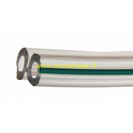 Tuyau Pulsation 7x14 Double Ligne Vert En Nylon / PVC Ligne Vert (25m)