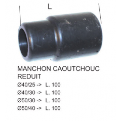 Manchon Caoutchouc Reduction D40/D30 Court