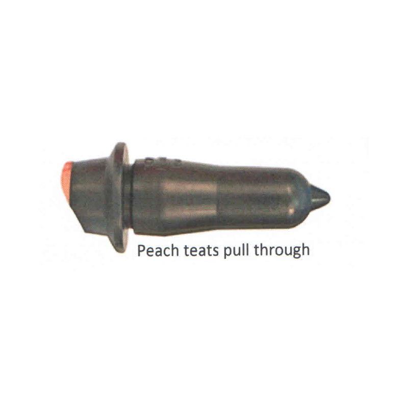 Tétines Peach Teats Noir (pull Through) - RMT762 (1x)