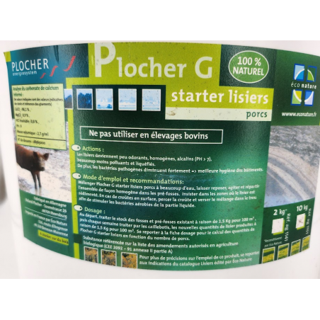 Plocher G seau de 10 Kg- liquidateur de Lisier - Porcs