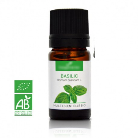 BASILIC TROPICAL - Huile essentielle BIO - Contenance : 10mL - DDM: 10-2024