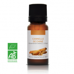 CANNELLE DE CHINE- Huile essentielle BIO - Contenance : 10mL - DDM: 01-2022