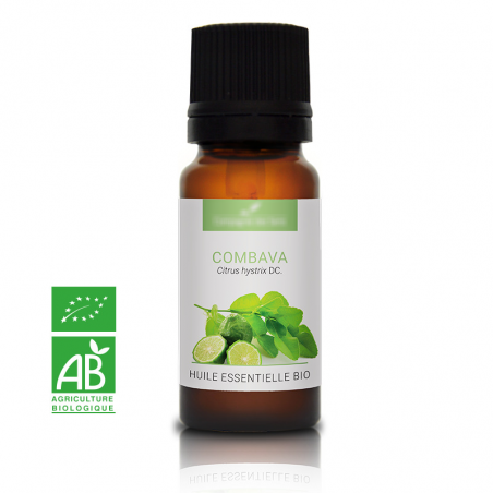 COMBAVA - Huile essentielle BIO - Contenance : 10mL - DDM: 12-2022