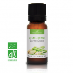 LEMONGRASS - Huile essentielle BIO - Contenance : 10mL - DDM 04-2023