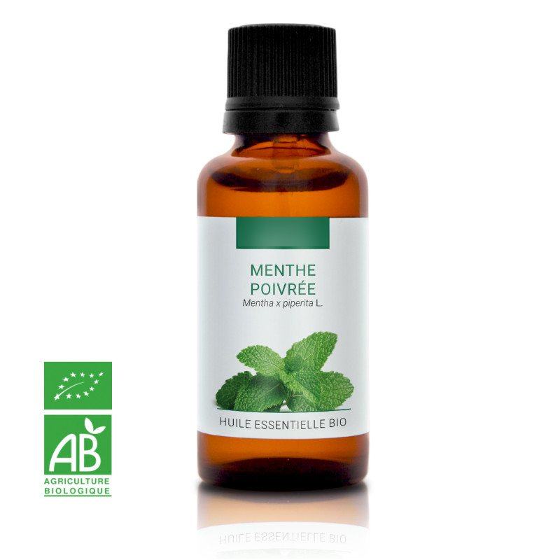 MENTHE POIVRÉE - Huile essentielle BIO - Contenance : 30mL - DDM: 09-2028