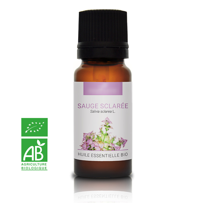 SAUGE SCLARÉE - Huile essentielle BIO - Contenance : 10mL - DDM: 07-2023