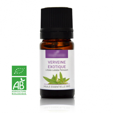 VERVEINE EXOTIQUE - Huile essentielle BIO - Contenance : 10mL - DDM: 10-2024