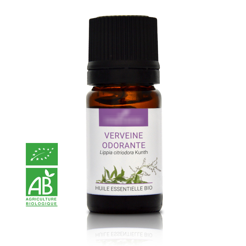 VERVEINE ODORANTE - Huile essentielle BIO - Contenance : 5mL - DDM : 09-2021