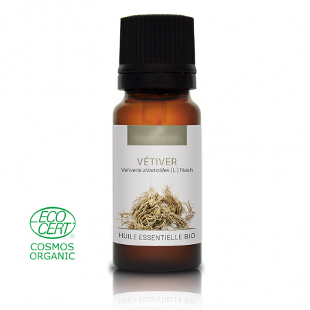 VÉTIVER - Huile essentielle BIO - Contenance : 10mL - DDM: 10-2023