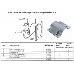 Serre Tube Pour Tambour De Mixeur V72890: 102mm d'origine - 5560-5806-036