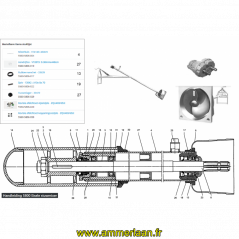 Kit de révision d'étanchéité côté attelage - ZQU403/653 - Eisele - 5560-5806-059