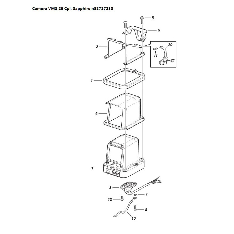 Cable alimentation Camera VMS D'origine DeLaval – 860686-01