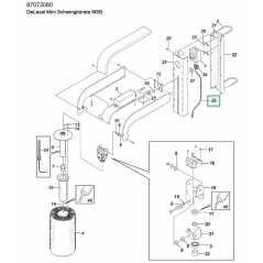 Cable avec fiche MSB d'origine DeLaval - 884559-81