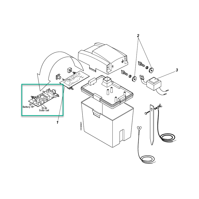 Carte electronique Cloture 4B d'origine Delaval - Réf 943000-61