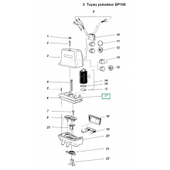 Embase pulsateur EP100 d'origine Delaval 995259-82 (17)