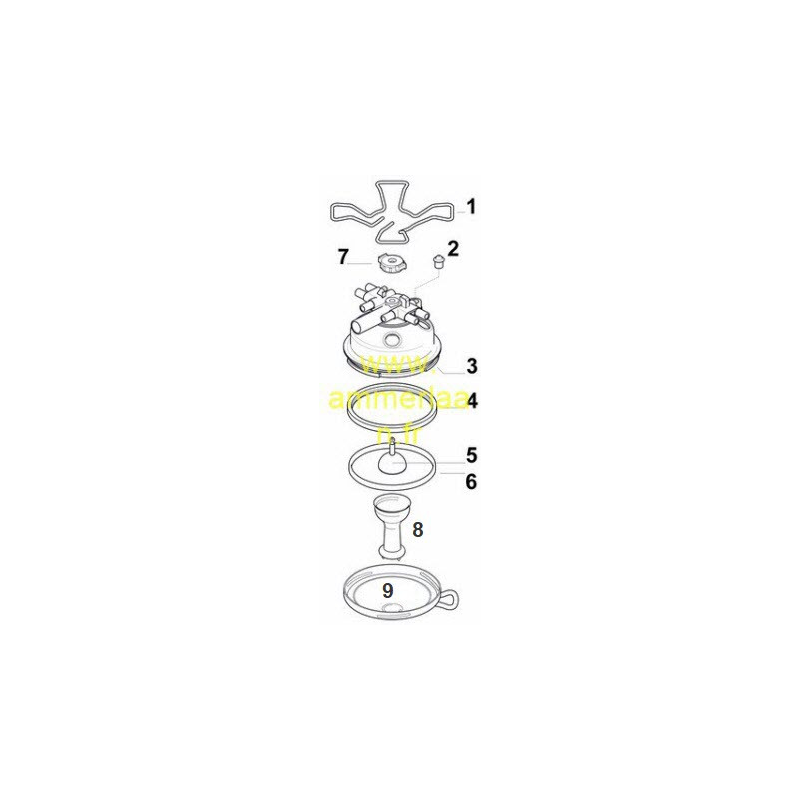 Tubulure Centrale TF D'origine Delaval 998261-01 (rep 8)