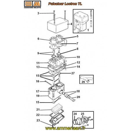 Sachet MS de membranes Type C pour Lectron TL et Isol TL - 607819