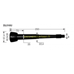 Manchon DL016U Ultraliner Milkrite DeLaval (960016-01) (4x)