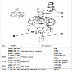 Pièce de serrage complète IQPro - HB - d'origine GEA 7025-2758-000*