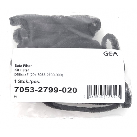 Filtre D 56 x 4 x 7 en lot de 20 d'origine Gea -  7053-2799-020