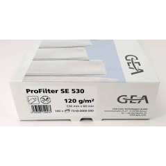 Filtre à lait 530x60 - 120 gr cousu (100x)  Profilter SE 530 Gea 7319-0005-000