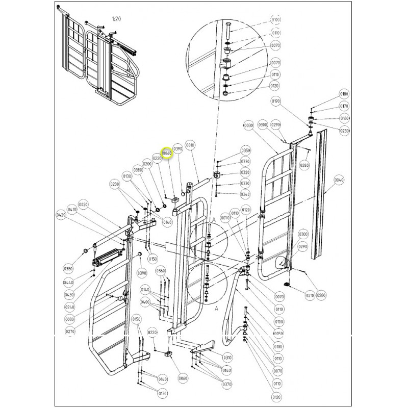 Support 50x19x29mm d'origine Gea 7800-0023-341 (rep 0060)