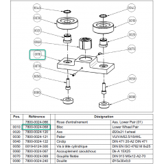 Bloc Palier d'origine Gea 7800-0024-068 (rep 0010)