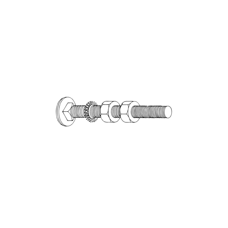 Fastening of springtube container for cattlebrush