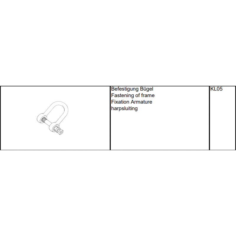 Fastening of frame