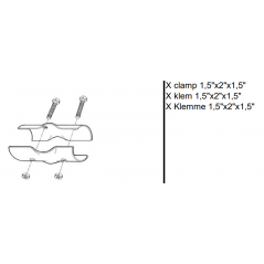 étrier de fixation 1,5X2X1,5 - Réf: KSG25