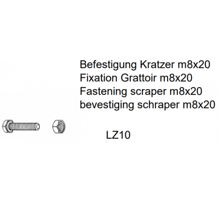 Fixation grattoir d'origine - Réf: LZ10