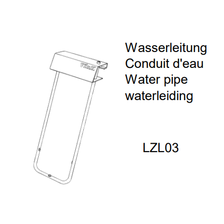 conduite d'eau 3 Brosse d'origine - Réf: LZL03