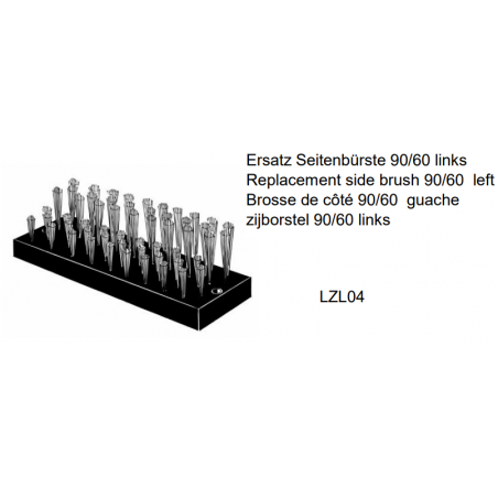 Brosse de côté 90/60 gauche  d'origine - Réf: LZL04