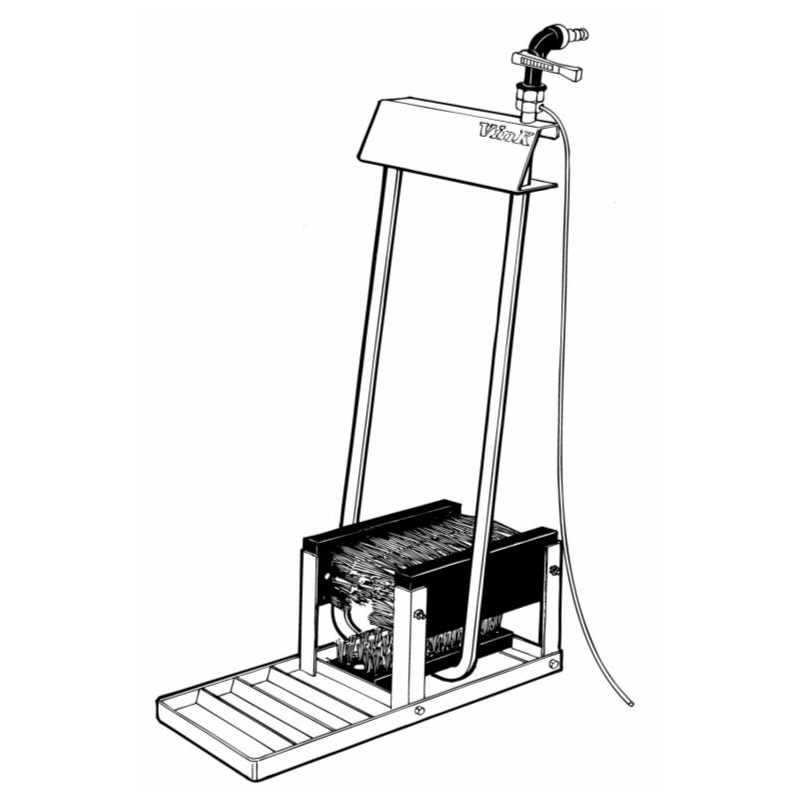 Bootdesinfector 3 brushes with extra water supply