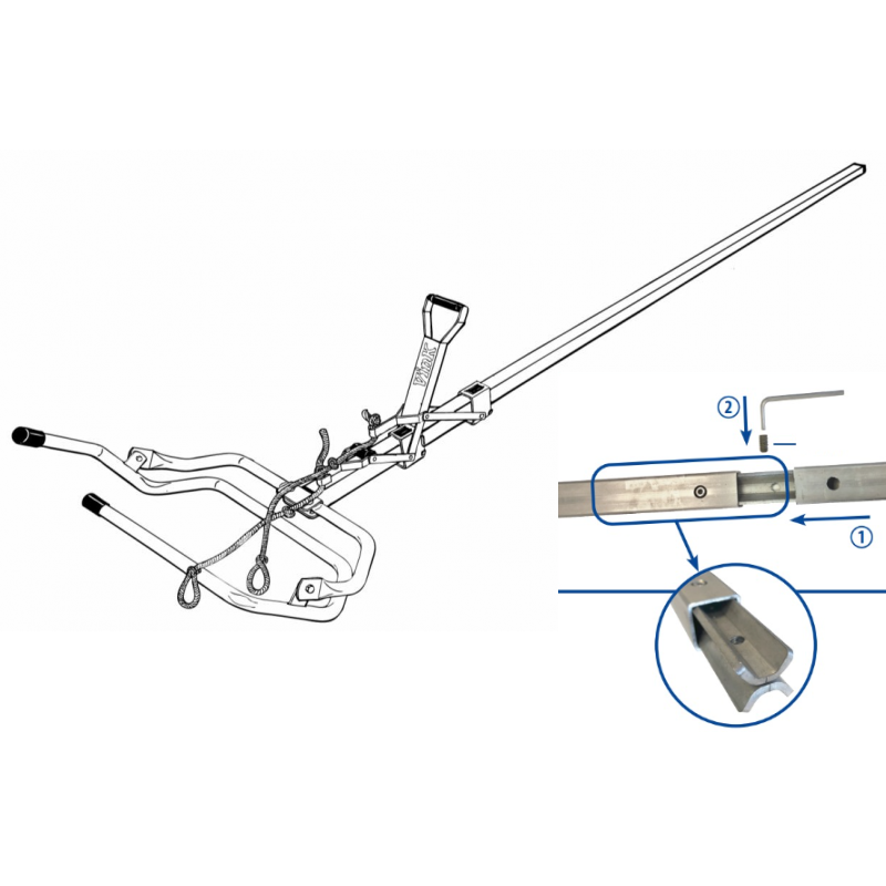 Calfpuller equal traction (1,80m)