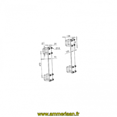 Adaptation Complete Faucheux Blanc (la paire)